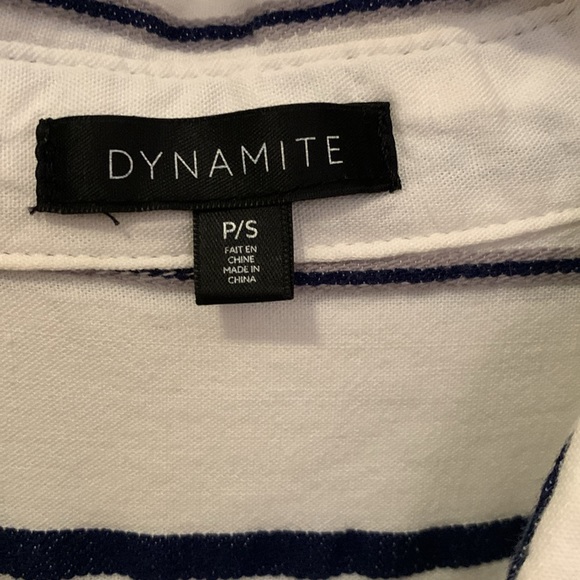 Dynamite | Navy Blue and white shirt (S) - Picture 7 of 11